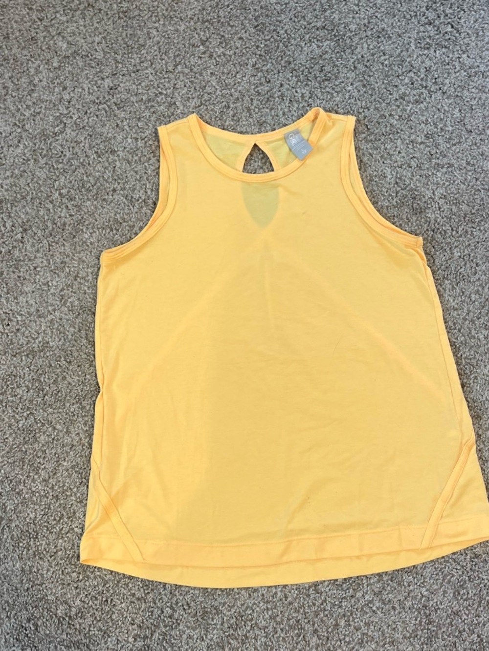 Athleta Yellow Keyhole Tank Top for Kids